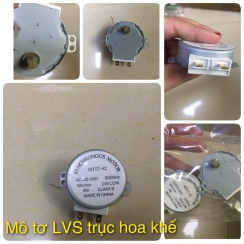 Moto quay đĩa lò vi sóng loại hoa khế phù hợp nhiều hãng lò vi sóng.