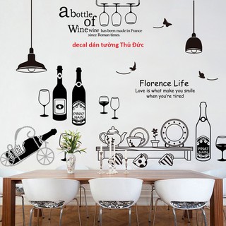 Decal dán tường nhà bếp