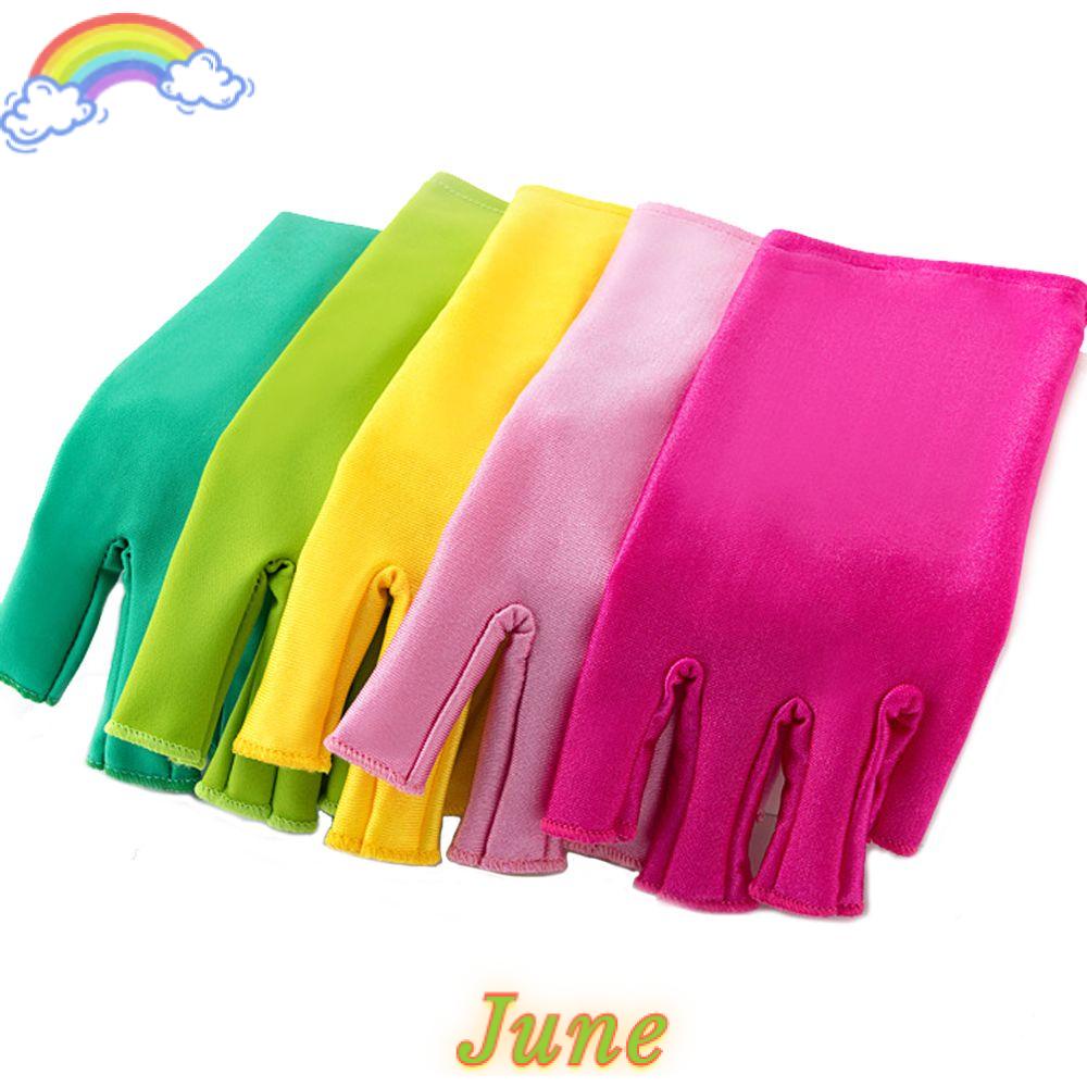 Găng Tay Bảo Vệ Móng Tay Có Đèn Led Uv Nhiều Màu Chống Bức Xạ