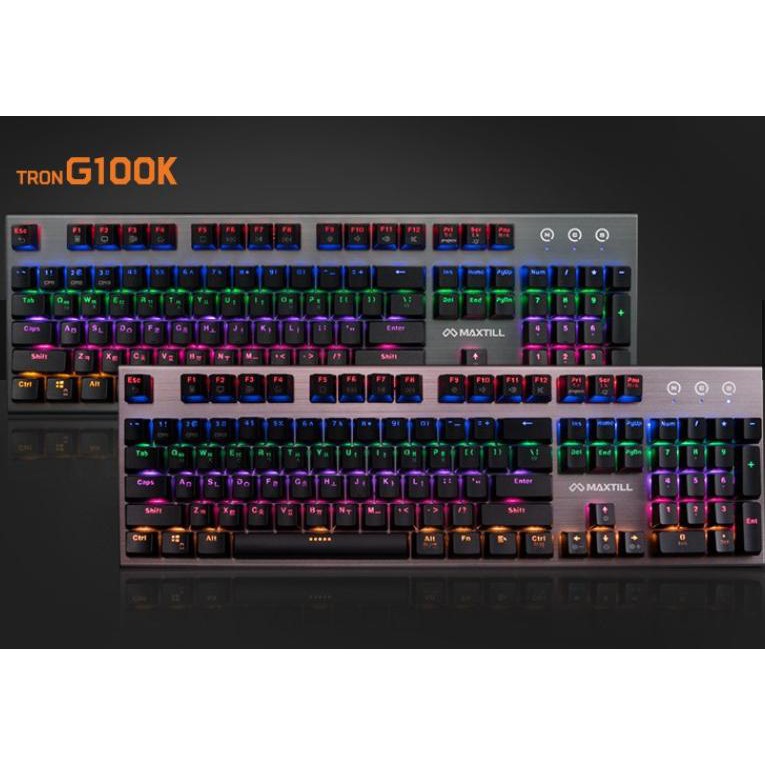Bàn phím máy tính cơ Maxtill Tron G100k siêu chất giá sập sàn