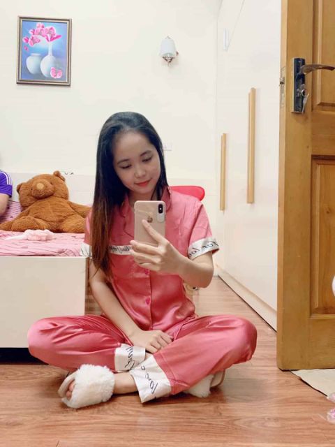 PIJAMA ÁO CỘC QUẦN DÀI DÀI [ VIDEO THẬT]