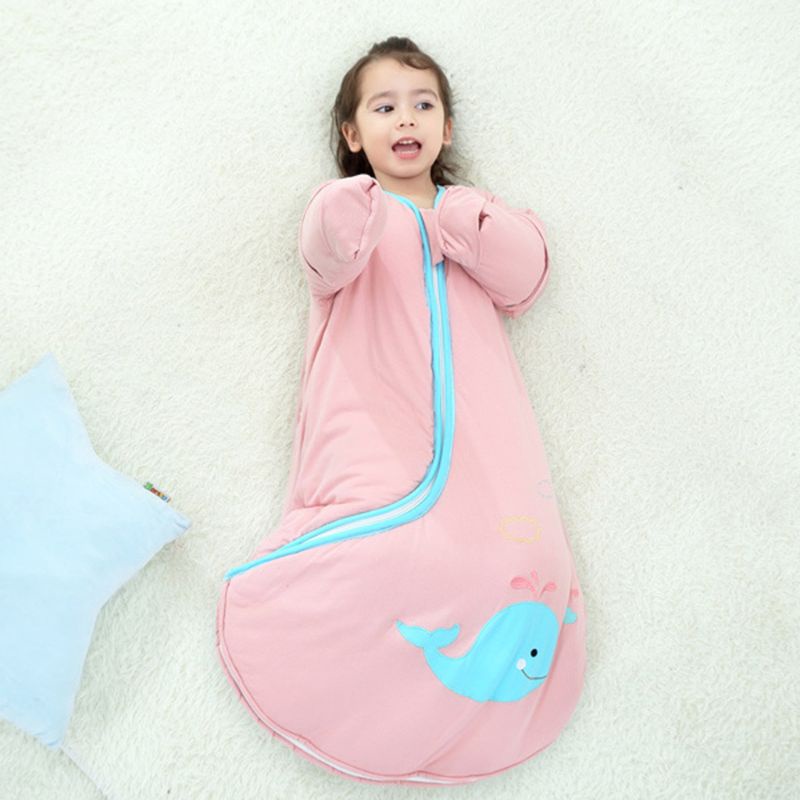 Túi Ngủ Giữ Ấm Mùa Đông Quấn Tay Có Thể Tháo Rời Cho Bé Sơ Sinh