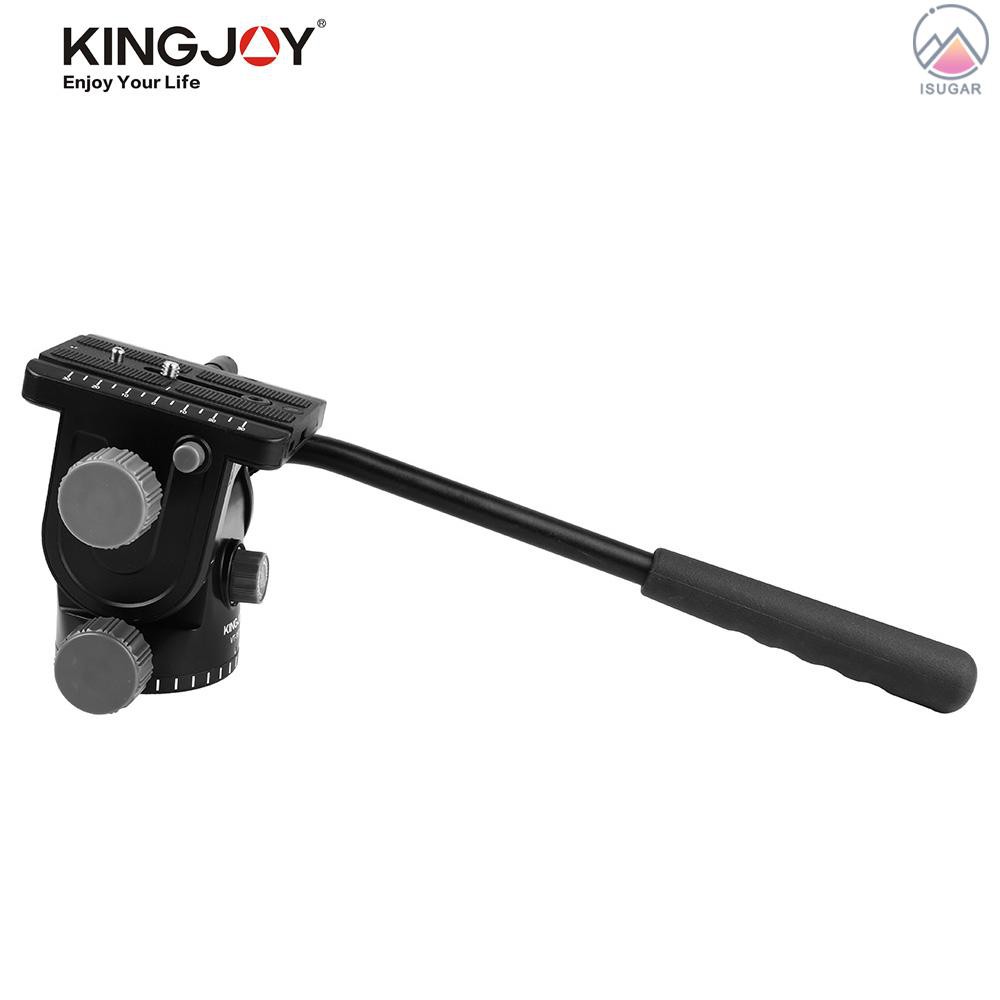 KINGJOY Camera Fluid Drag Head Hydraulic Head Tripod Head Damping Ball head Ballhead 360° Panoramic