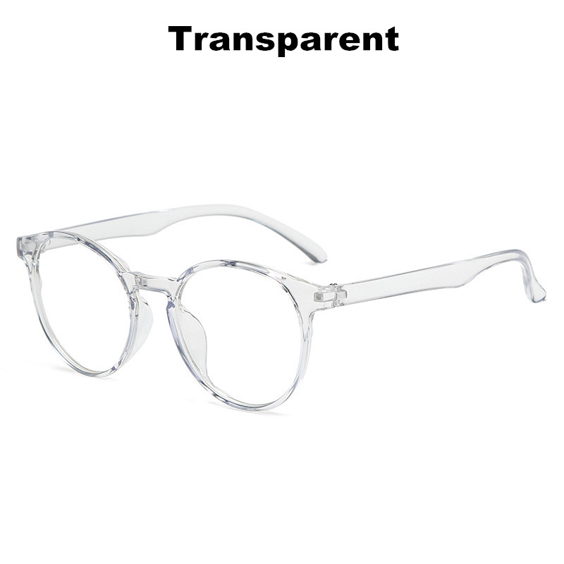 Mắt Kính Gọng Tròn Trong Suốt Phong Cách Retro