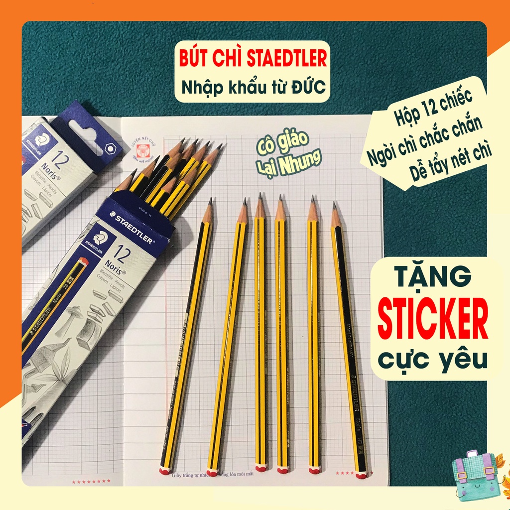 Bút chì 2B,HB Đức Staedtler Noris cao cấp