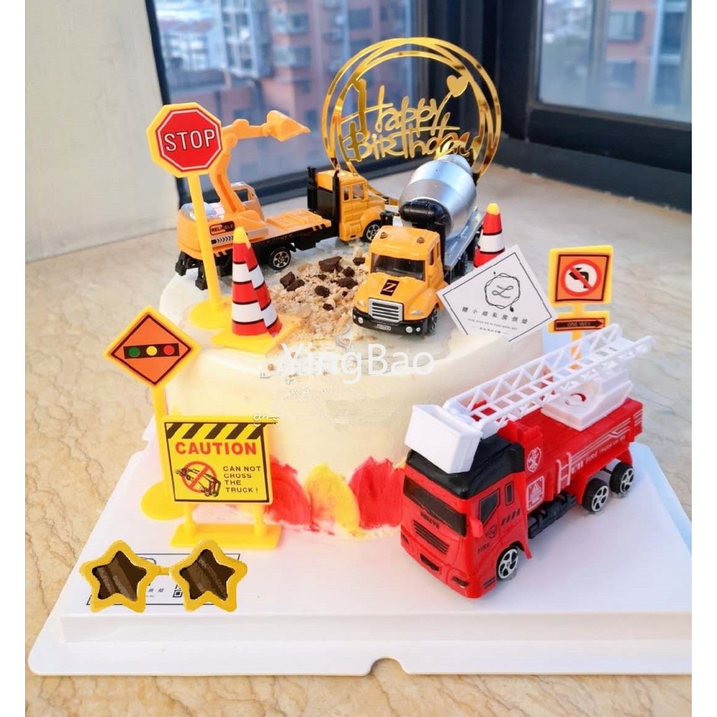 Mô Hình Xe Buýt Dùng Trang Trí Bánh Kem Sinh Nhật Độc Đáo