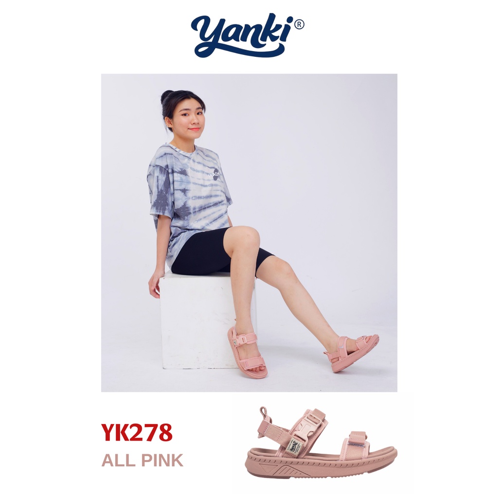 Sandal Nữ Quai Ngang Thời Trang Thể Thao YANKI Sport YK278 - Hồng