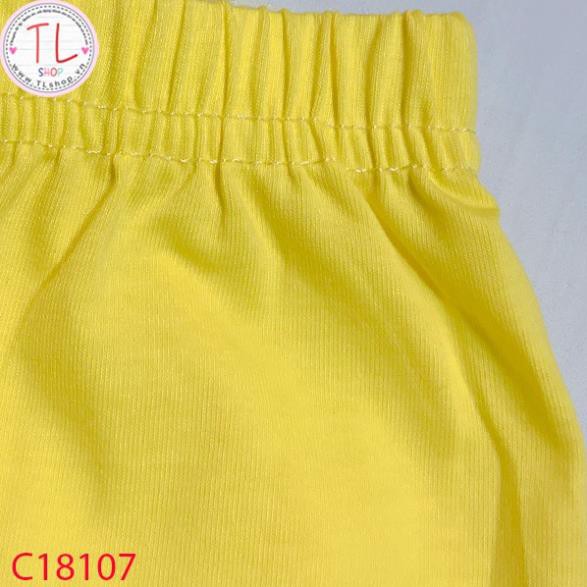 Thời trang trẻ em - Bộ áo quần thun lửng cho bé gái hình chuỗi dây sắc màu - Quần áo bé gái - Bộ bé gái