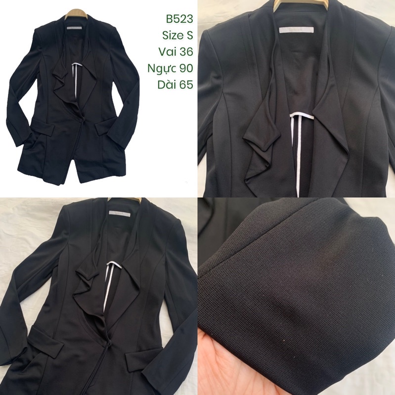 Áo khoác blazer B523 chất thun 2hand Hàn si tuyển ảnh thật