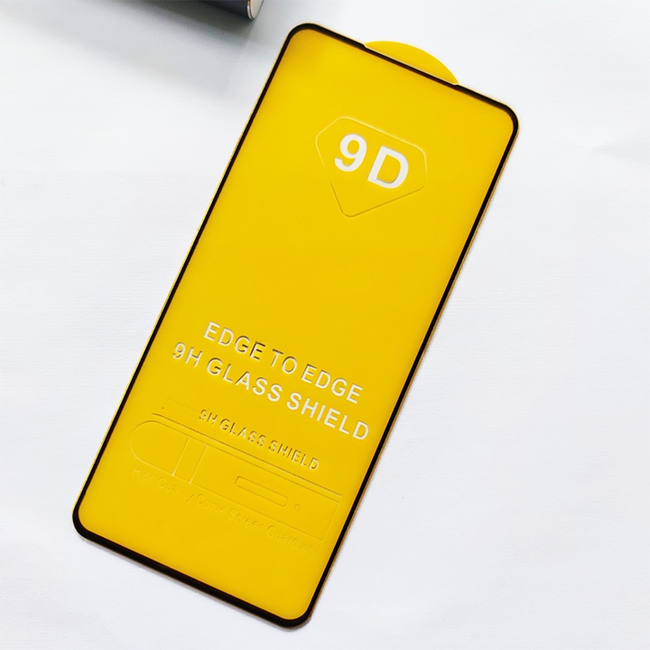 Kính Cường Lực Xiaomi Redmi Note 9S 9D Full Keo Full Màn - Miếng Dán Màn HÌnh Cao Cấp - Viền Đen