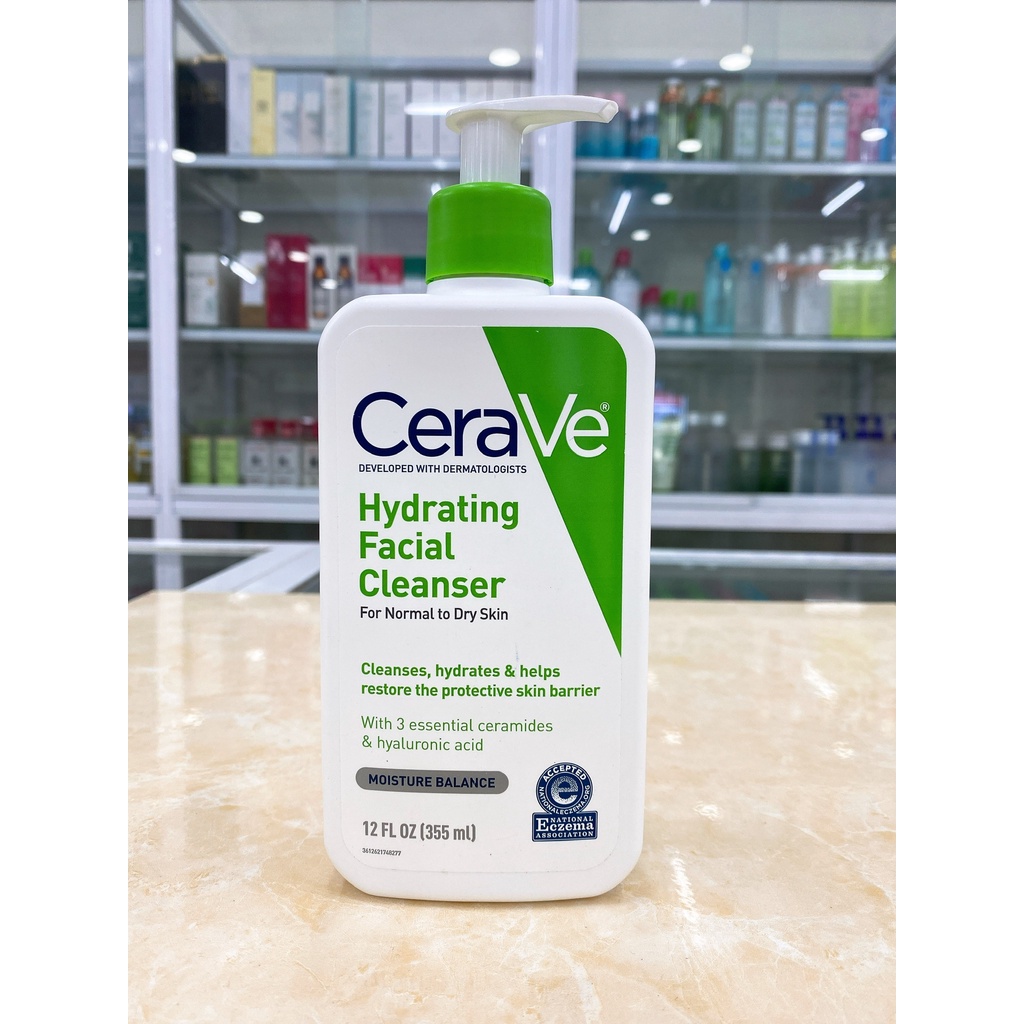Sữa Rửa Mặt Dịu Nhẹ Da CeraVe Foaming Facial Cleanser USA 355ml