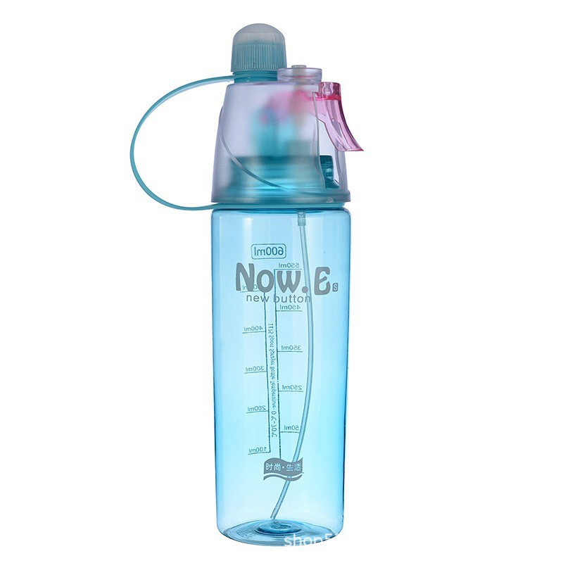 Bình nước binh thể thao phun sương 600ml, bình nước tập gym cao cấp hangtienichthongminh