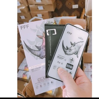 Kính cường lực full màn 10D tê giác cho iphone X/XS