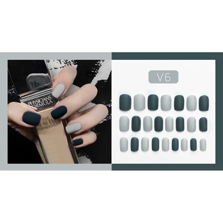 Móng Tay Giả Màu Mờ (V1-V8)