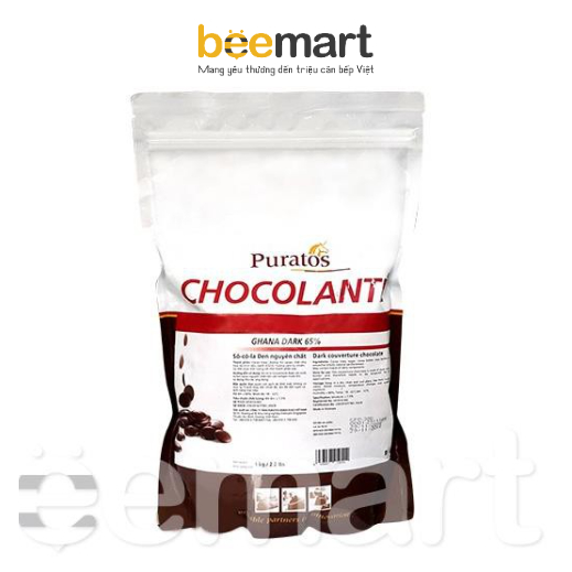 Socola đen nguyên chất 65% Puratos 1kg