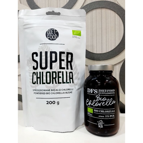 Tảo lục Chlorella hữu cơ dạng viên lọ 375 viên