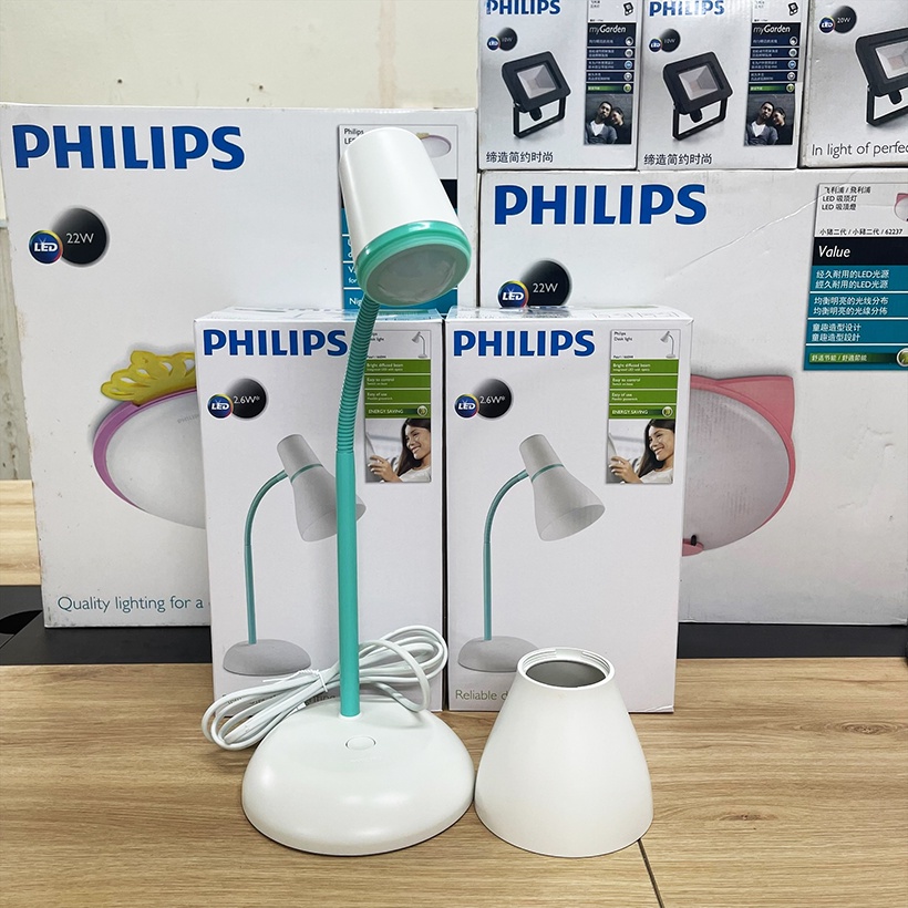 Đèn bàn LED Philips Pearl 66044 2.6W 4000K (Xanh) - Ánh sáng trung tính