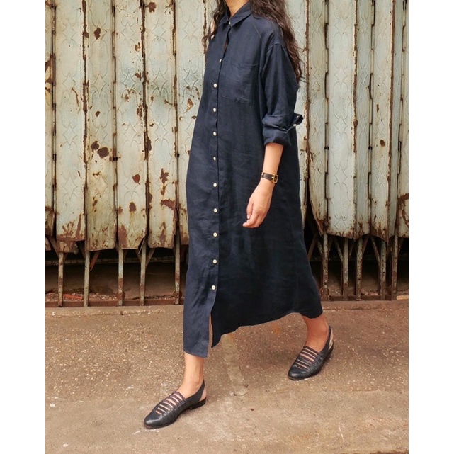 DE PLAGE - ĐẦM SƠ MI LINEN