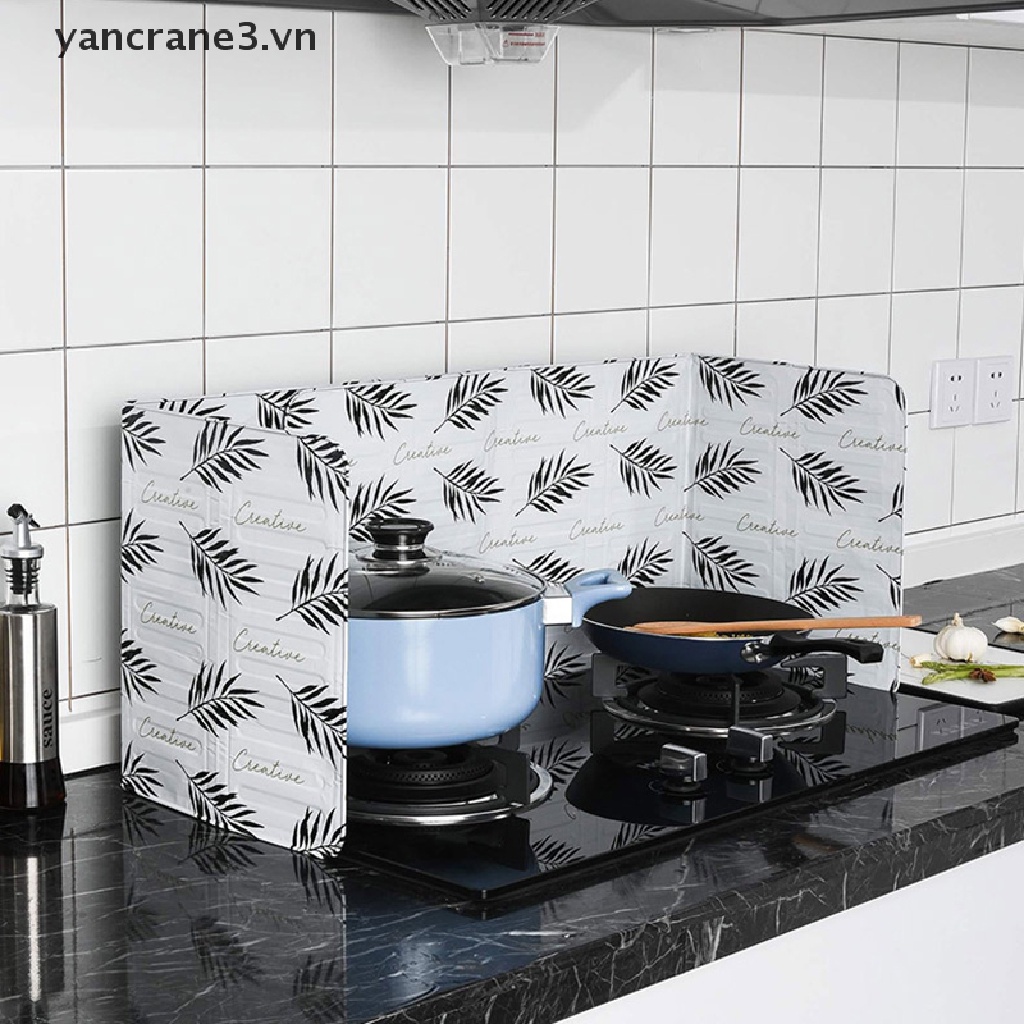 {Home} Kitchen Stove Foil Plate PreventOil Splash Cooking Hot Baffle Specialty Tool {yancrane3.vn}