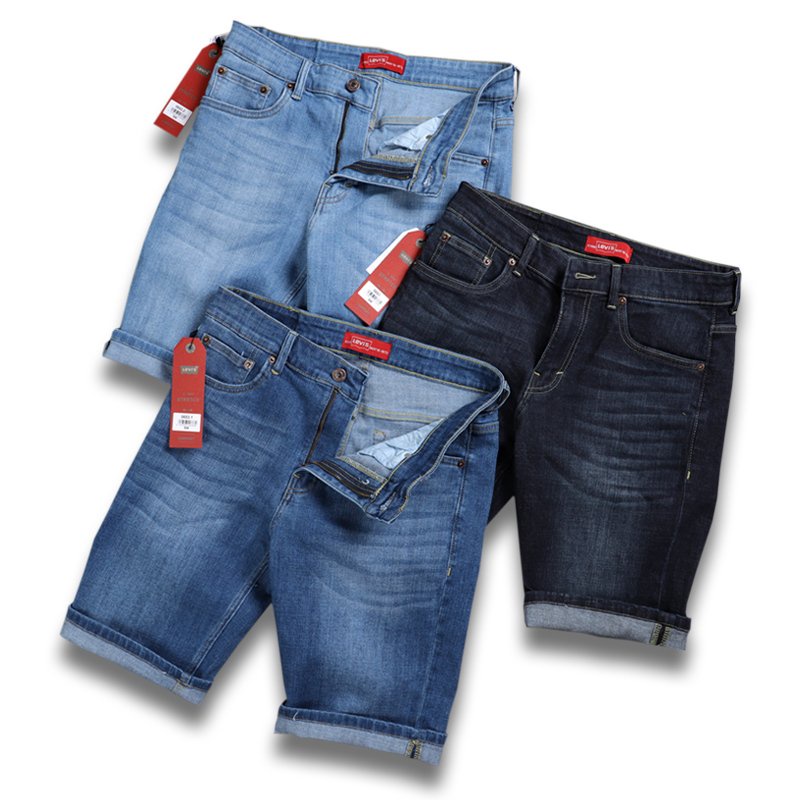 Quần Đùi Bò Short Jean Nam Wash Phom Xuông THOITRANG24H Bền Màu Không Bị Ra Màu Khi Giặt Tẩy