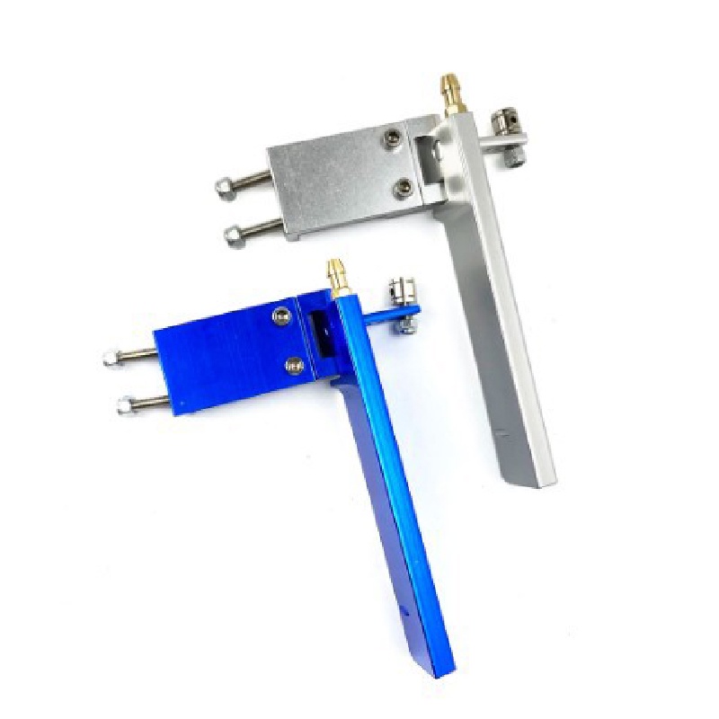 Bộ dao lái nhôm 95mm cho tàu mô hình RC Boat - Xanh