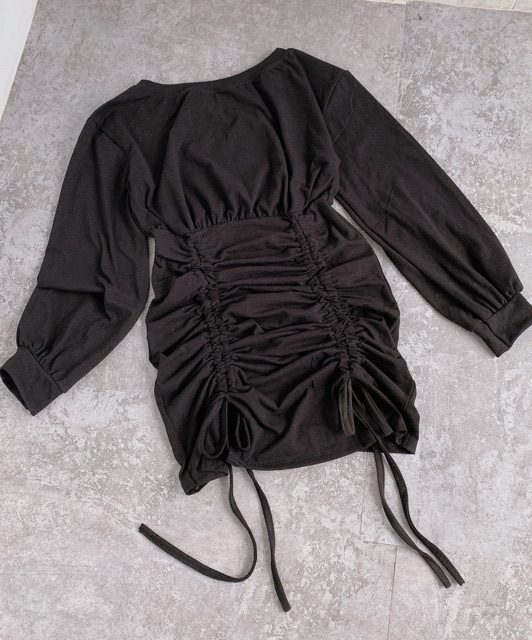 ĐẦM BODY TRỄ VAI RÚT DÂY ĐEN (về thêm sát nách) | BigBuy360 - bigbuy360.vn