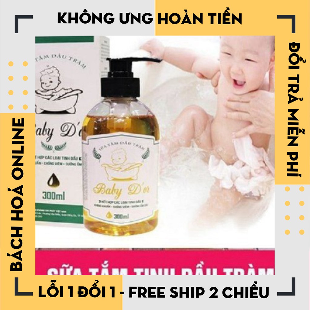 [Hàng Loại 1] SỮA TẮM TINH DẦU TRÀM BABY D'OR ( 300ML) -bachhoaonline2020