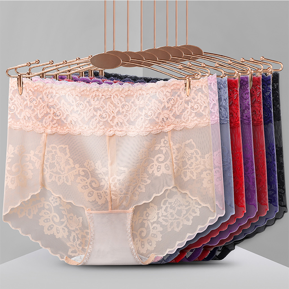 Quần Lót Cotton Cạp Cao Phối Ren Quyến Rũ Dành Cho Nữ | BigBuy360 - bigbuy360.vn