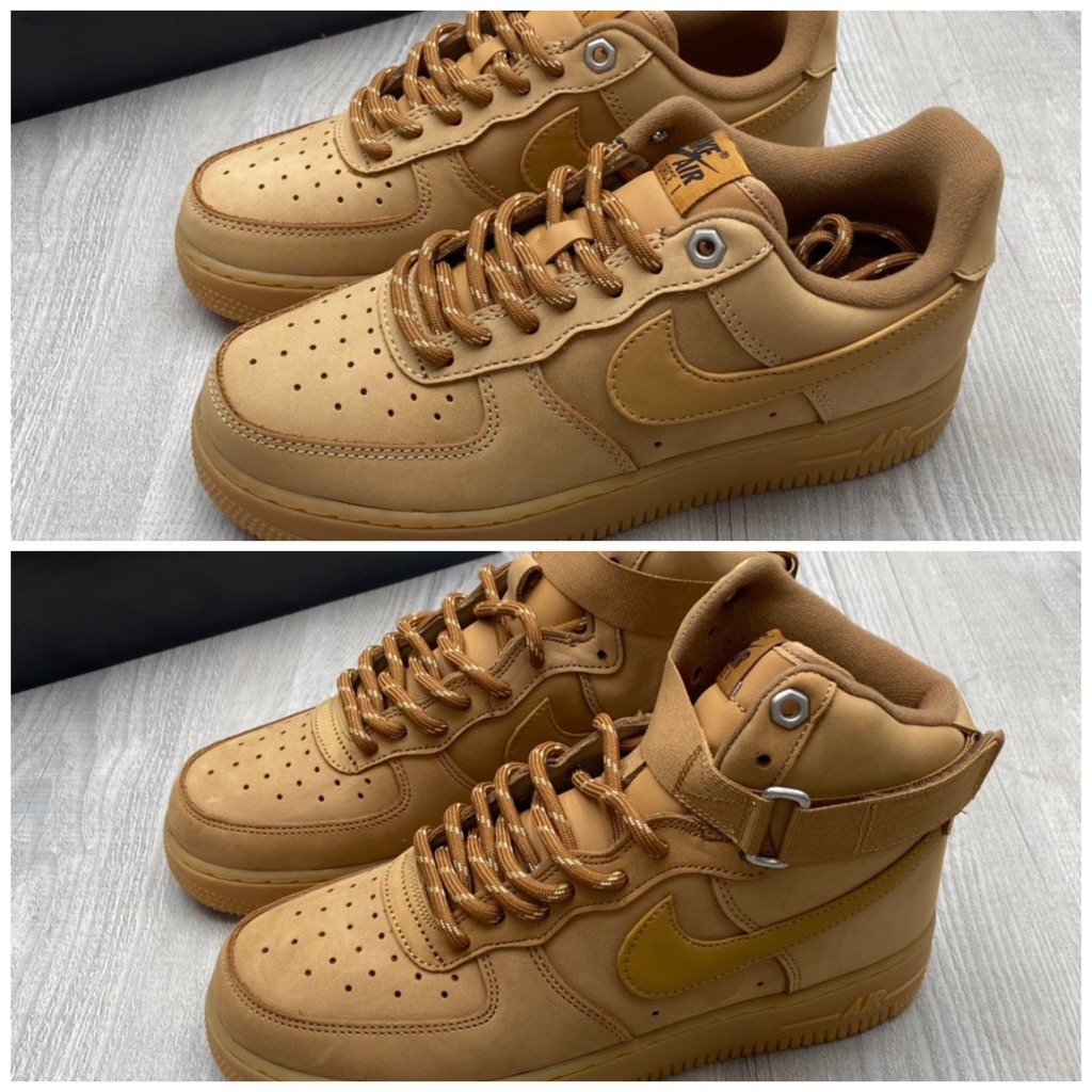 Giày Sneaker Cổ Thấp Màu Lúa Mì 1 High Flax AF1 CJ9178-200 Thời Trang Cao Cấp One