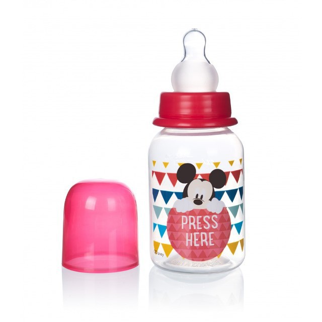 (Made in Thailand) Bộ 3 bình sữa CỔ HẸP (CỔ THƯỜNG) 125ml Disney Baby DN1611