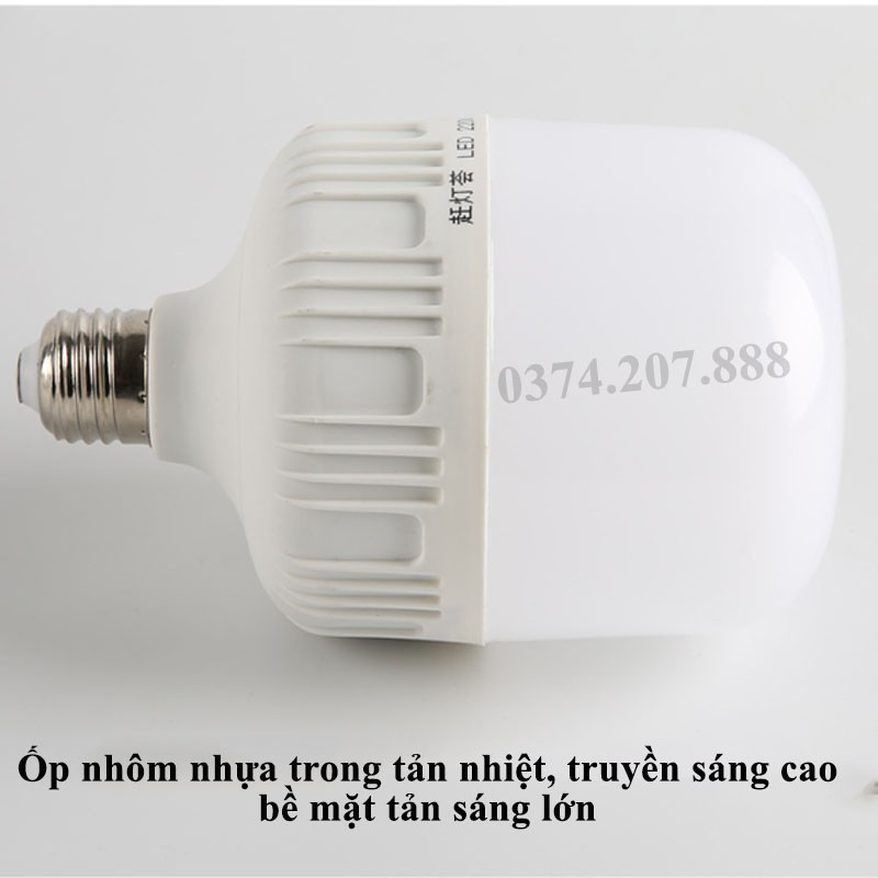 Bóng đèn Led trụ 10W, 20W, 30W, 40W, 50W Trắng ĐÈN THẮNG DUY