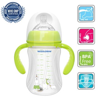 Bình sữa MCGoldson cổ rộng 180ml