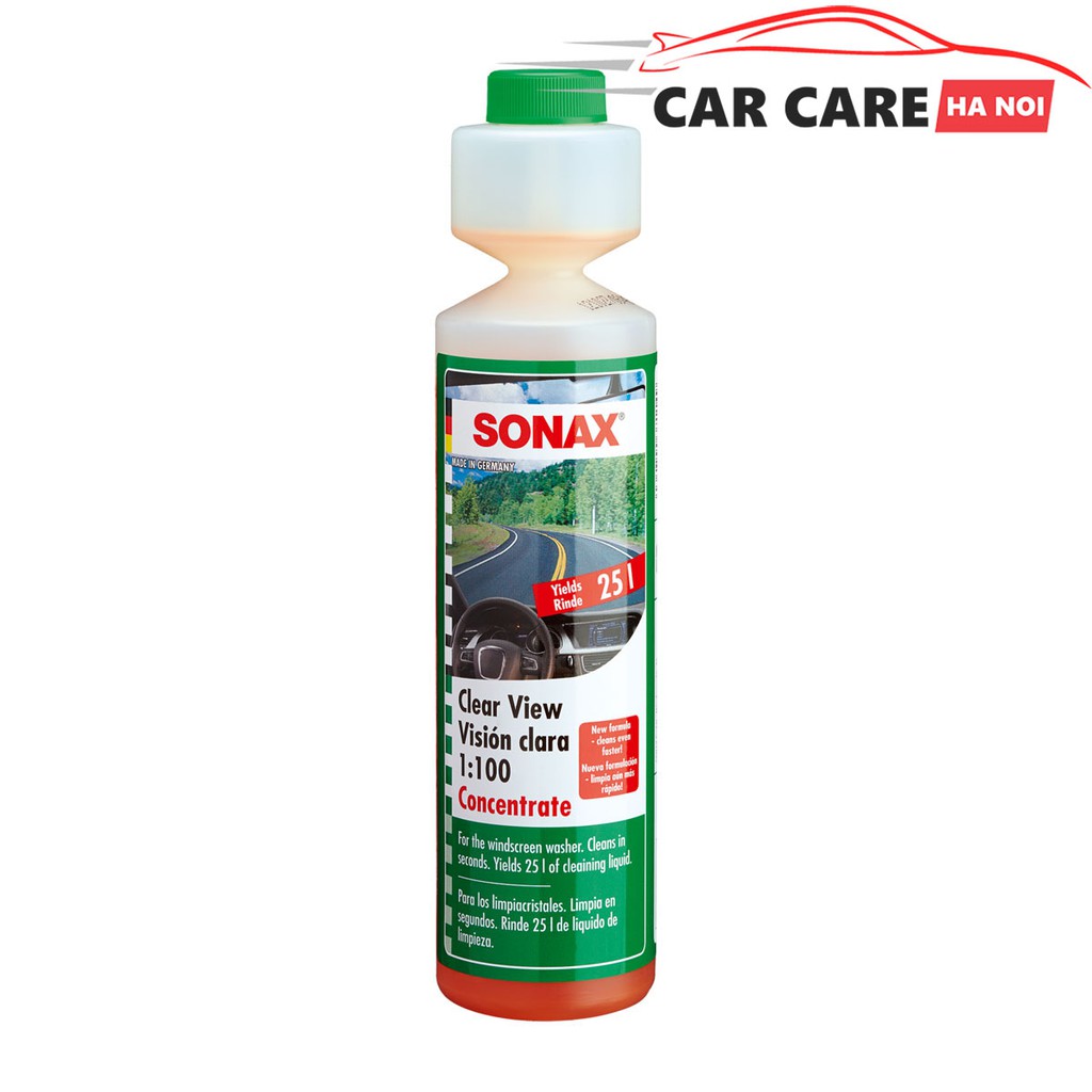 Nước rửa & vệ sinh kính đậm đặc Sonax Clear View 1:100 Concentrate 250ml