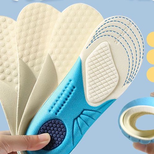 Mới Miếng Lót Giày Thoáng Khí Thoải Mái Thấm Hút Mồ Hôi Dành Cho Trẻ Em