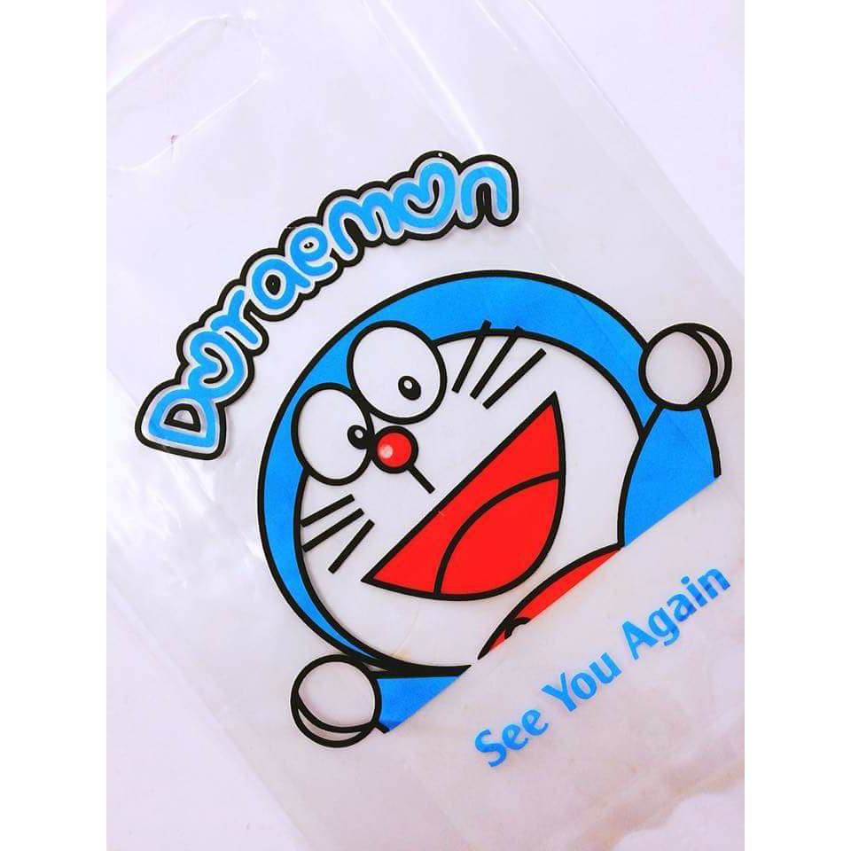 Túi nilong in 3 màu hình doraemon