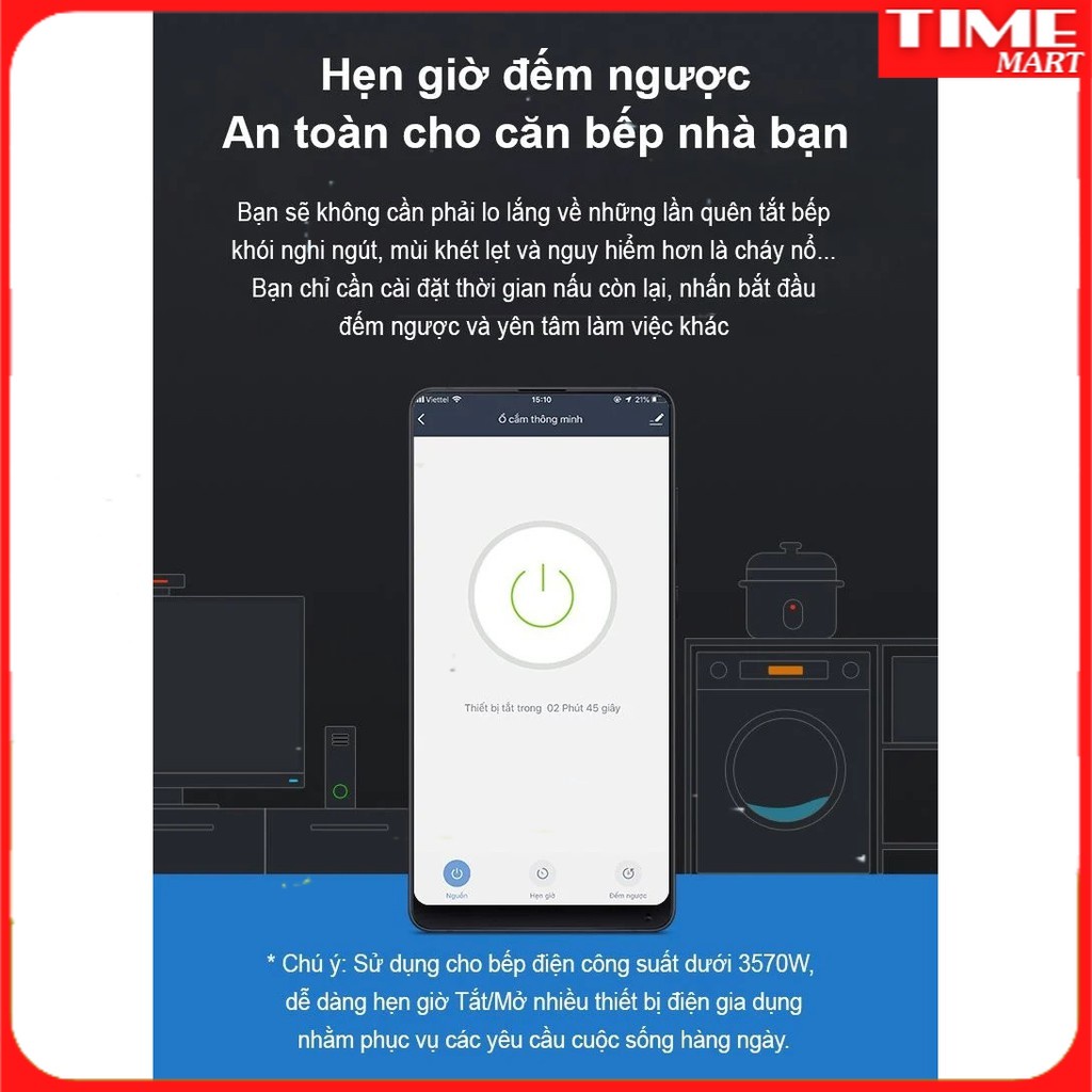 Ổ CẮM THÔNG MINH QCT KẾT NỐI WIFI