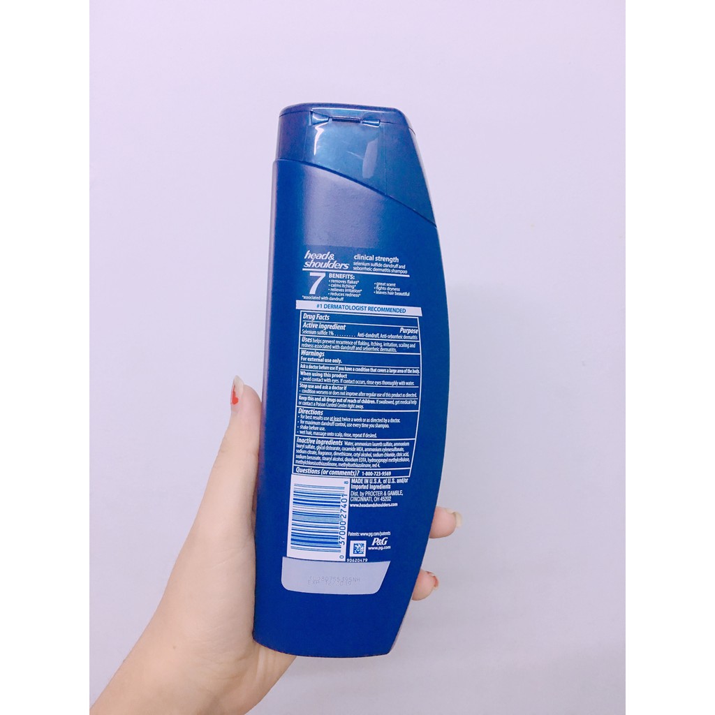 Dầu gội trị gàu Head &amp; Shoulder Clinical Strength Shampoo