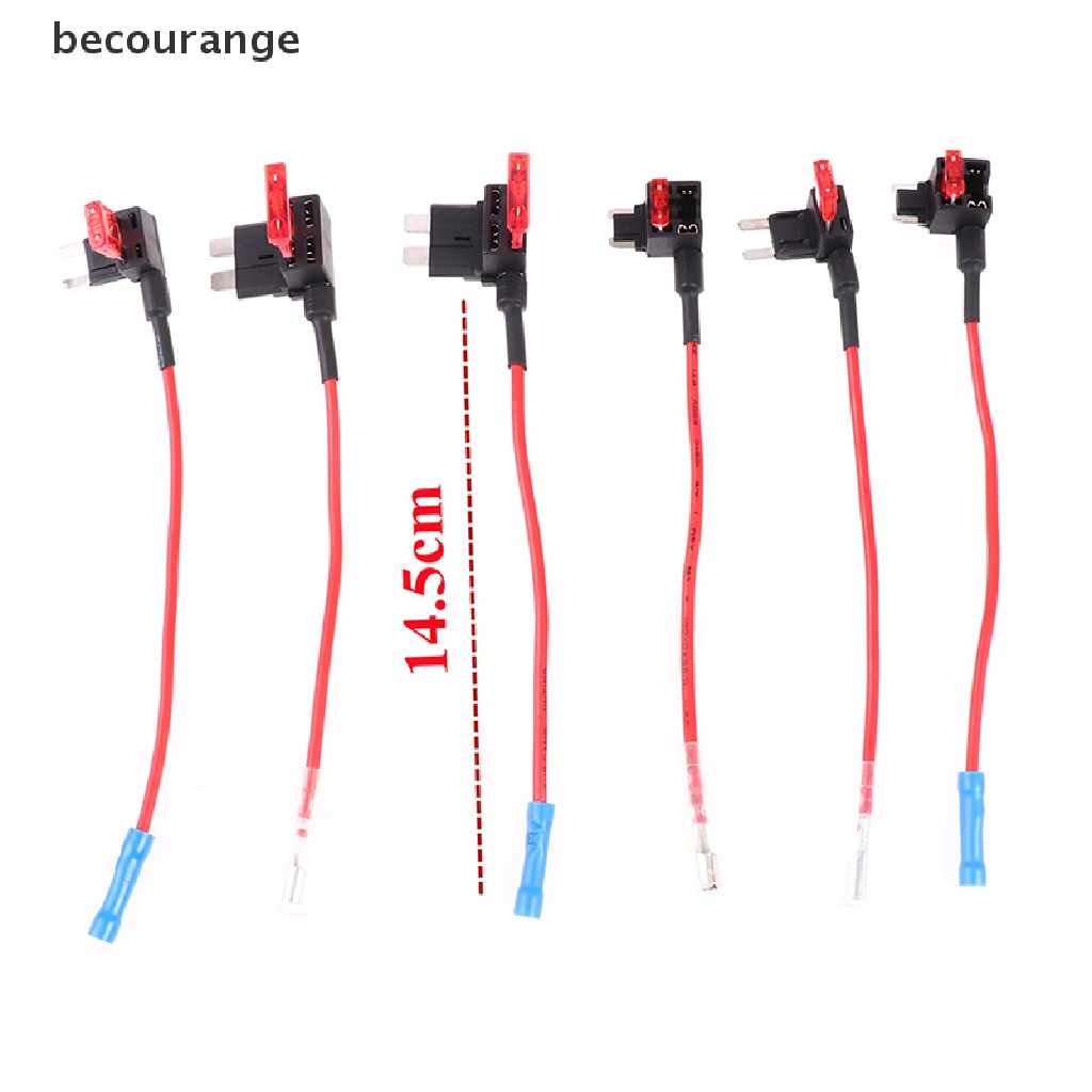 Set giá đỡ cầu chì + cầu chì lưỡi dao mini 12V 10A tiện dụng cho xe hơi