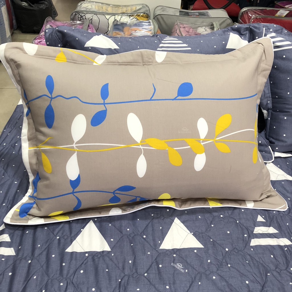 Vỏ gối đơn cotton Sông Hồng 45*65
