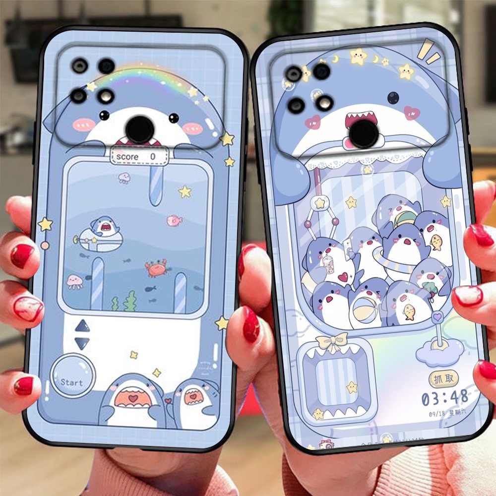 Ốp lưng điện thoại xiaomi poco c40 / poco c31 bộ cá mập shack đu đu đu xanh