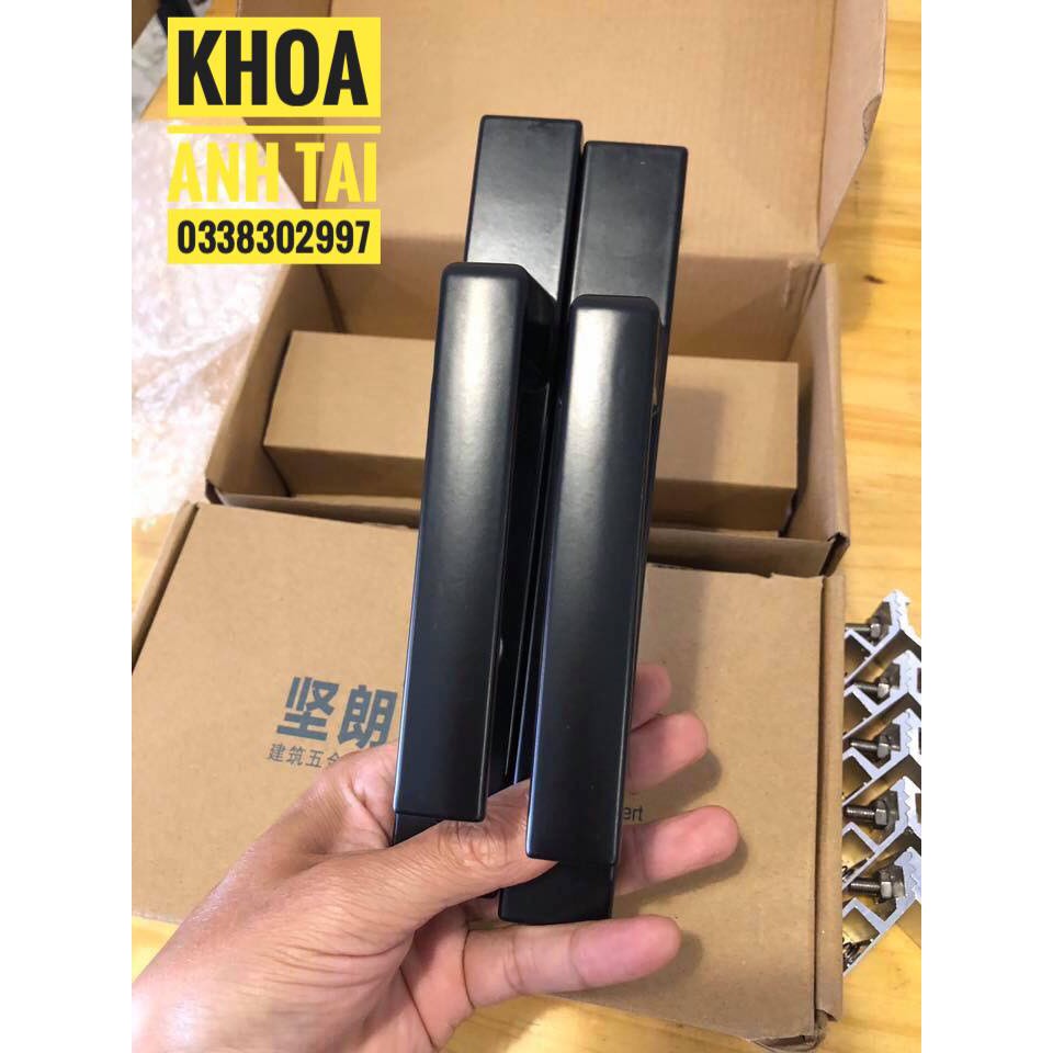 Khoá tay gạt cửa nhôm Kinlong lắp hệ Việt pháp 4500, PMA, hệ 700, hệ 1000, sắt hộp 3x6, sắt hộp 4x8