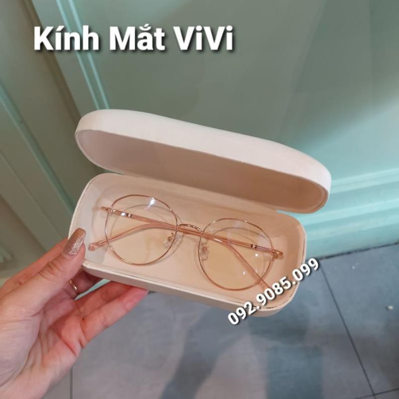 Gọng kính cận kim loại dáng tròn V9120 - Kính thời trang 0 độ | BigBuy360 - bigbuy360.vn