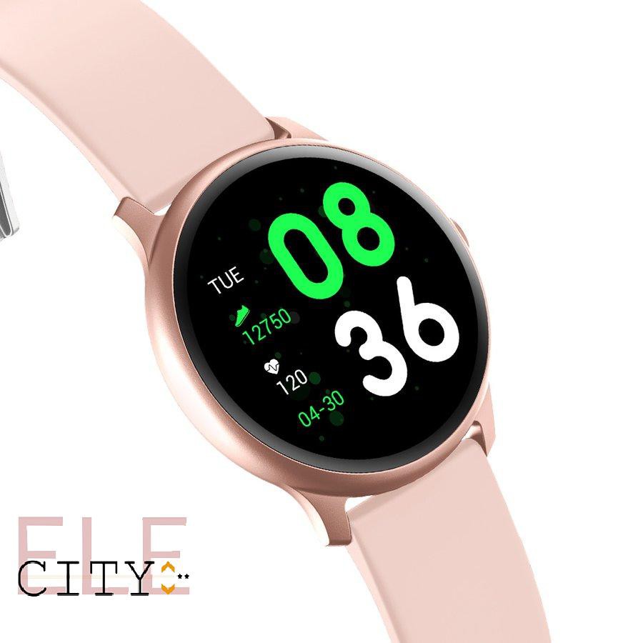 888ele⚡ KW19 Round Screen Smart Watch Real Time Heart Rate Measurement Step Count Blood Oxygen Sleep Monitoring