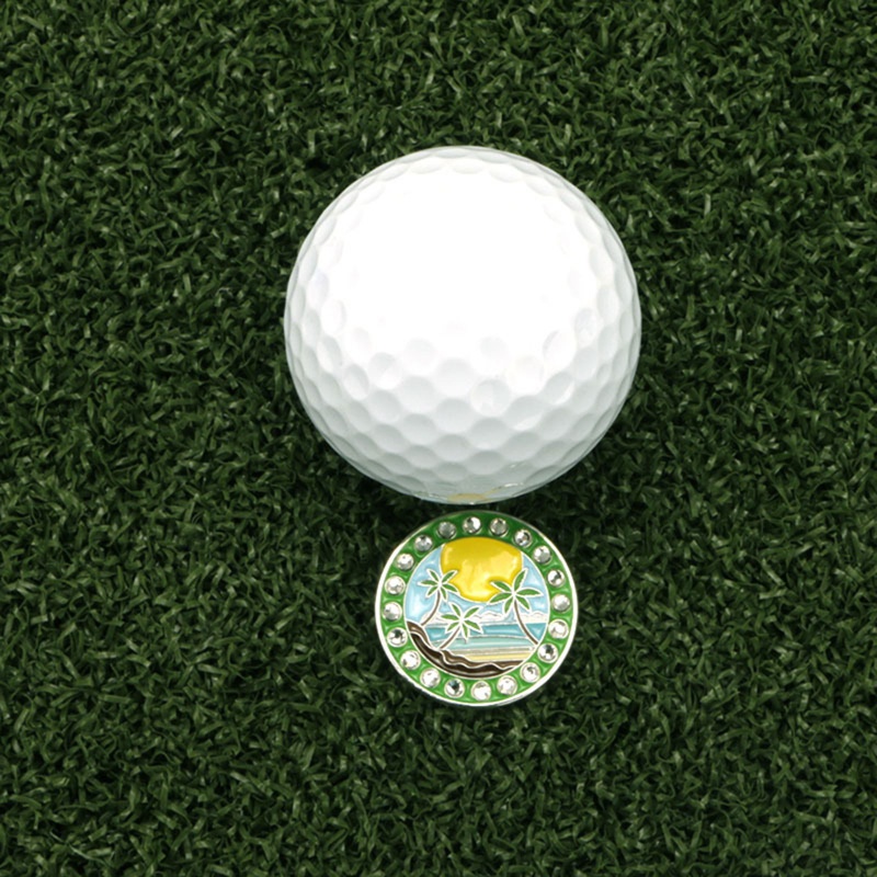 Qq * Bút marker kẹp mũ có bút marker bóng đánh golf từ tính