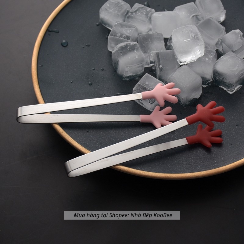 Kẹp gắp thức ăn đồ nóng Silicon chịu nhiệt KOOBEE - Kẹp gắp đá đồ nướng salad đồ ăn dặm cho bé