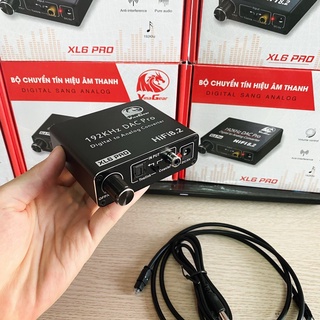 Bộ Chuyển Quang Optical Sang Audio VINAGEAR XL6 PRO Chính Hãng Cao Cấp, Có Nút Điều Chỉnh Âm Lượng, Lỗi 1 Đổi 1 12 Tháng