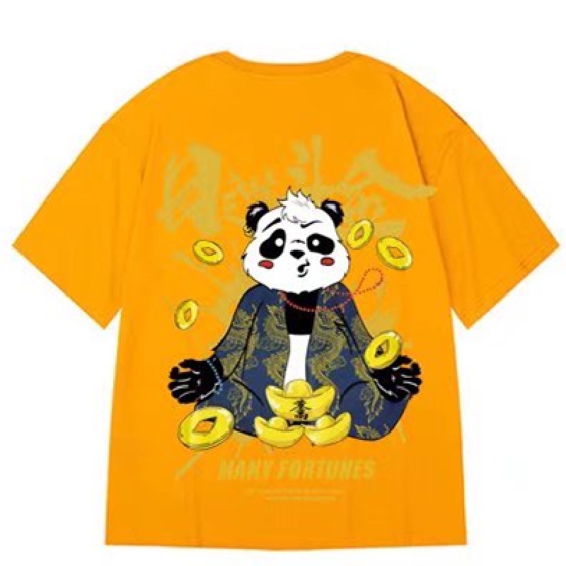 Áo Thun Tay Ngắn Cổ Tròn In Họa Tiết Hoạt Hình Thời Trang Mùa Hè Cho Nam Size M-8XL