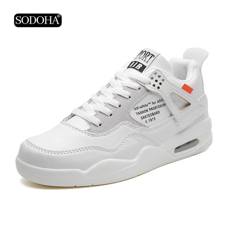 Giày Sneaker Nam SODOHA SDH1191T Màu Trắng