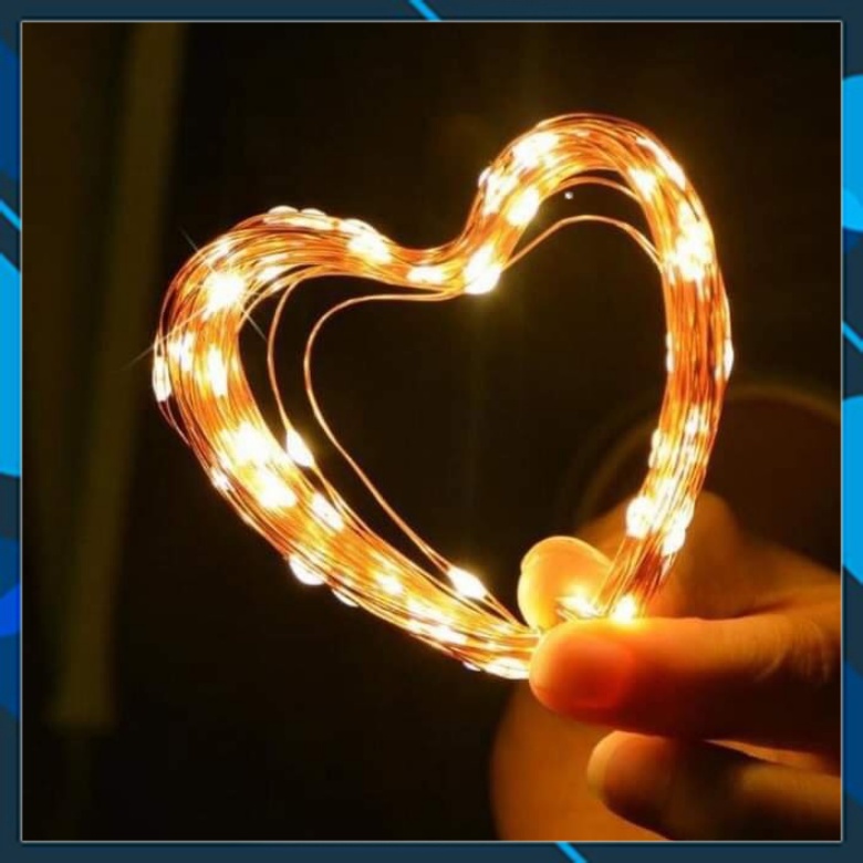 Dây đèn led trang trí fairylight đom đóm có sẵn pin dài 1m-2m-3m