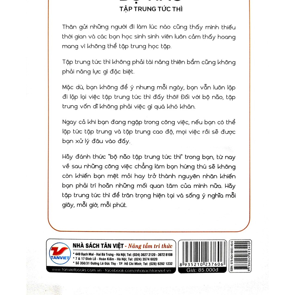 Sách - Phương Pháp Rèn Luyện Bộ Não Tập Trung Tức Thì